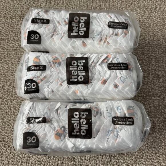 Size 2 Unopened Packages of Hello Bello Premium Baby Diapers - 3 x 30 count - Picture 3 of 6